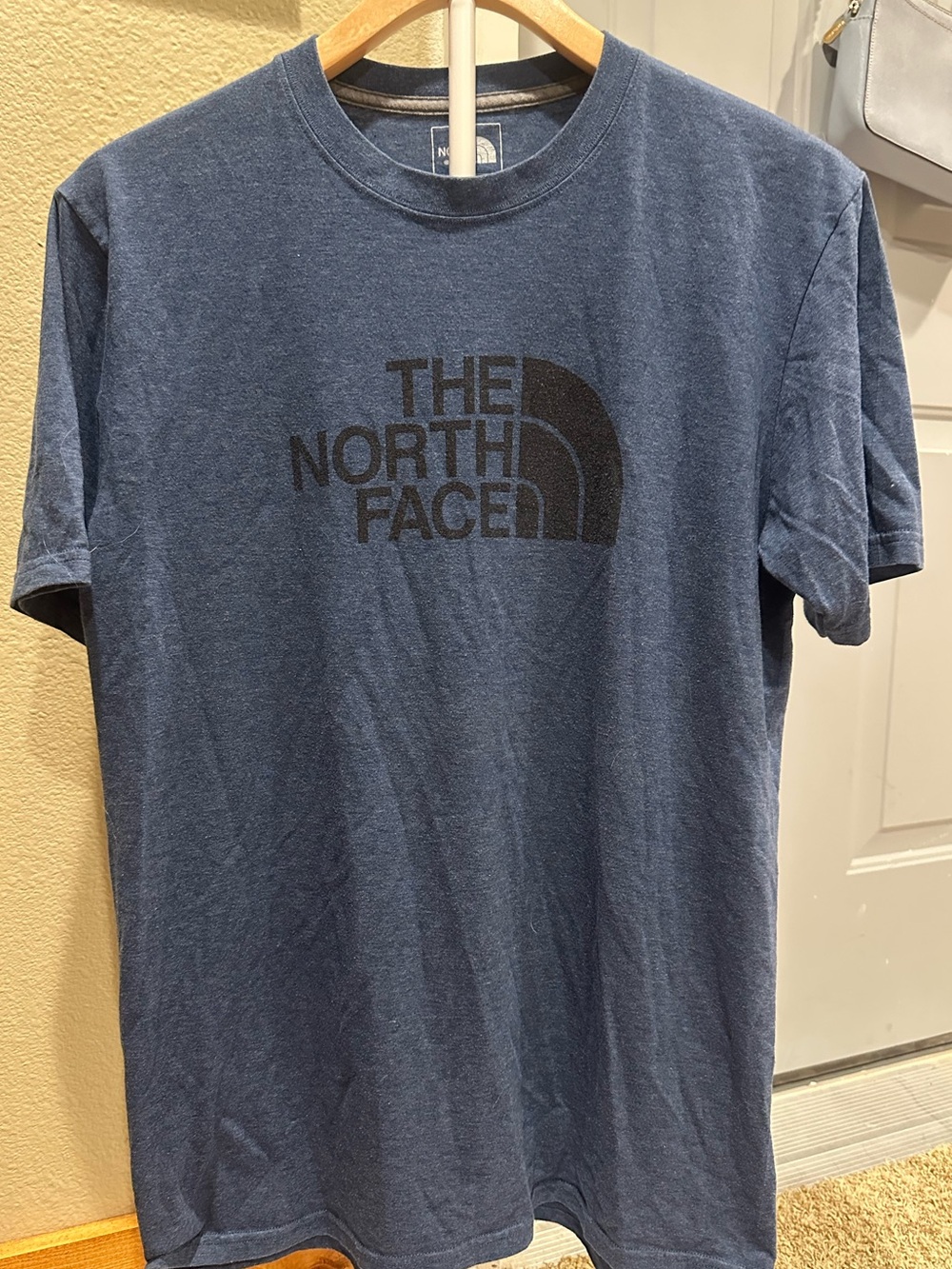 The North Face Men's Navy Blue Logo Short Sleeve Tee